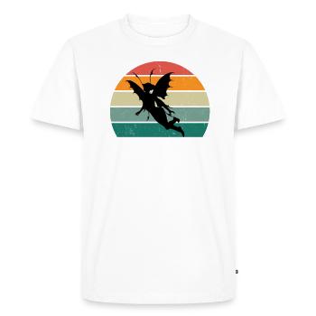 Fée Fantaisie Étant Fée Monde Fée Forêt Aile Fée Fée - T-shirt Premium bio Homme - blanc - Devant - Nico (187cm)