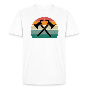 Pompier Pompiers Éteindre Les Secours Incendie - T-shirt Premium bio Homme - blanc - Devant - Nico (187cm)