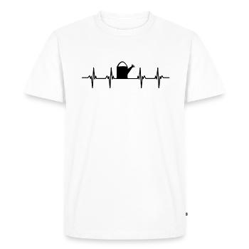 Gardener Gardener Hedge Lawn Mowing Lawn Garden - Men's Premium Organic T-Shirt - white - Front - Nico (187cm)