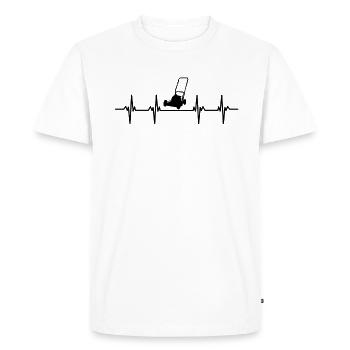 Gardener Gardener Hedge Lawn Mowing Lawn Garden - Men's Premium Organic T-Shirt - white - Front - Nico (187cm)