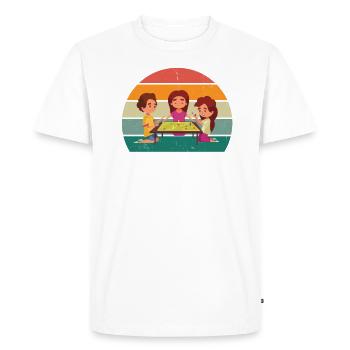 Board game Playing together Board game - Men's Premium Organic T-Shirt - white - Front - Nico (187cm)