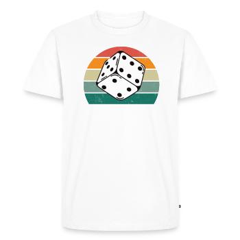 Jeu de société Jouer ensemble Jeu de société - T-shirt Premium bio Homme - blanc - Devant - Nico (187cm)