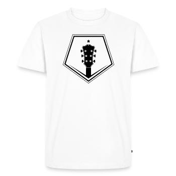 Guitariste Guitariste Guitariste Guitariste Guitare Basse - T-shirt Premium bio Homme - blanc - Devant - Nico (187cm)