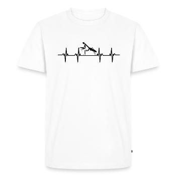 Insectes Mante mante verte Mante religieuse - T-shirt Premium bio Homme - blanc - Devant - Nico (187cm)
