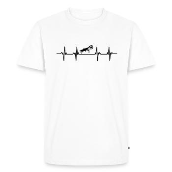 Insectes Mante mante verte Mante religieuse - T-shirt Premium bio Homme - blanc - Devant - Nico (187cm)