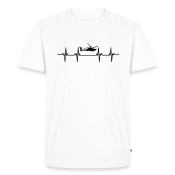 Pilot Pilot helicopter flight rotor helicopter - Men's Premium Organic T-Shirt - white - Front - Nico (187cm)