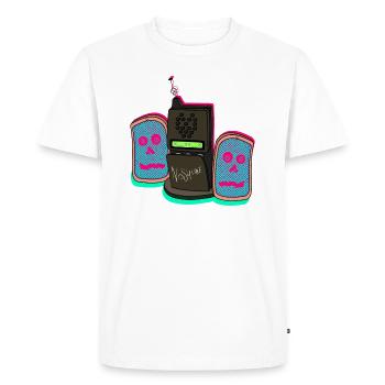 NOS4LINE - T-shirt Premium bio Homme - blanc - Devant - Nico (187cm)
