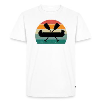 Canoéistes Canoë Canoë Kayak Slalom Canoë - T-shirt Premium bio Homme - blanc - Devant - Nico (187cm)