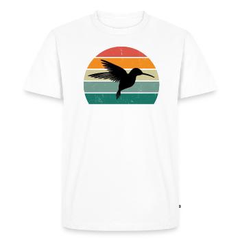 Hummingbirds fast wings flapping hummingbird - Men's Premium Organic T-Shirt - white - Front - Nico (187cm)