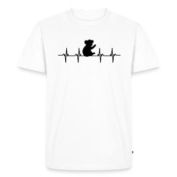 Koalas Koala Bear Australia Marsupial, Marsupial - Men's Premium Organic T-Shirt - white - Front - Nico (187cm)