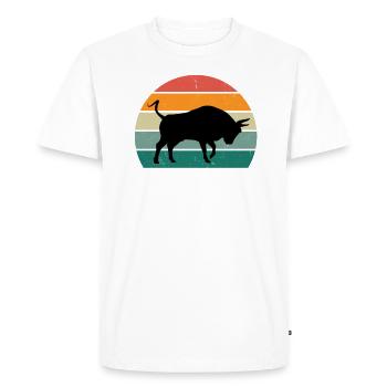 Cows Cattle Cattle Farm Farmer Meat Cow - Men's Premium Organic T-Shirt - white - Front - Nico (187cm)