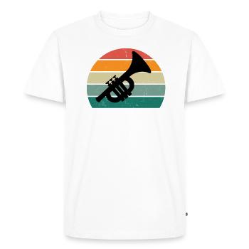 Trombonist trombone trumpet player trumpet - Men's Premium Organic T-Shirt - white - Front - Nico (187cm)
