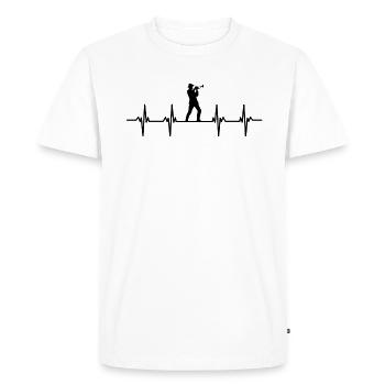 Trombonist trombone trumpet player trumpet - Men's Premium Organic T-Shirt - white - Front - Nico (187cm)