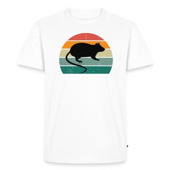 Rats rat mom rat dad house rat sewer rat - Men's Premium Organic T-Shirt - white - Front - Nico (187cm)