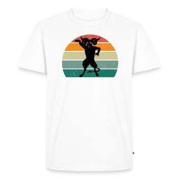 Diable Diable Satan Mal Enfer Peur Terreur - T-shirt Premium bio Homme - blanc - Devant - Nico (187cm)