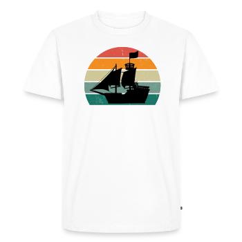 Ship Boat Boats Yachts Captain Ships - Men's Premium Organic T-Shirt - white - Front - Nico (187cm)