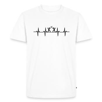 Sword Fighting Sword Blade Lance Sabre Dagger - T-shirt Premium bio Homme - blanc - Devant - Nico (187cm)