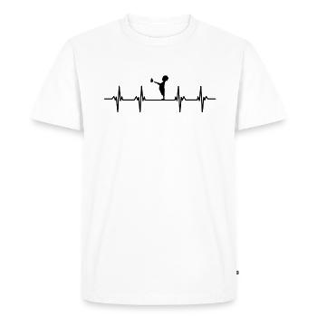 Butterfly Caterpillar Caterpillar Cocoon Fly Flower - Men's Premium Organic T-Shirt - white - Front - Nico (187cm)