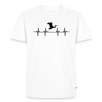 Cigogne Cigogne Bébé Enfants Enfant Bec Cigogne - T-shirt Premium bio Homme - blanc - Devant - Nico (187cm)