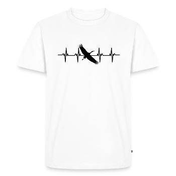 Cigogne Cigogne Bébé Enfants Enfant Bec Cigogne - T-shirt Premium bio Homme - blanc - Devant - Nico (187cm)