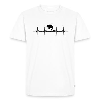 ostriches ratites ratite bird ostrich africa - Men's Premium Organic T-Shirt - white - Front - Nico (187cm)