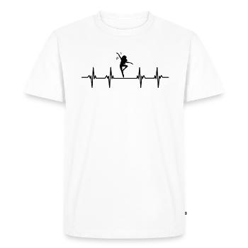danseur danse mouvement mouvement mouvement couple - T-shirt Premium bio Homme - blanc - Devant - Nico (187cm)