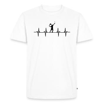 joueur de tennis joueur de tennis club de tennis tennis - T-shirt Premium bio Homme - blanc - Devant - Nico (187cm)