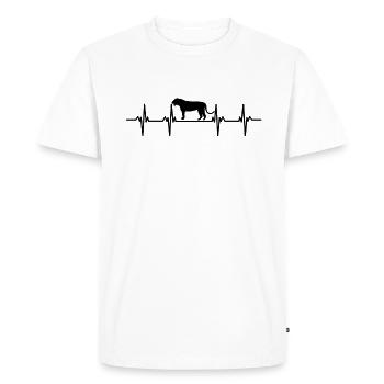 amur tiger cage big cat cat asia tiger - Men's Premium Organic T-Shirt - white - Front - Nico (187cm)