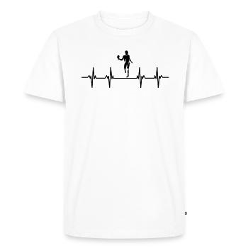 joueur de tennis de table tennis de table filet spin servir - T-shirt Premium bio Homme - blanc - Devant - Nico (187cm)