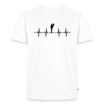 Tuba player Tuba player brass instrument tuba - Men's Premium Organic T-Shirt - white - Front - Nico (187cm)