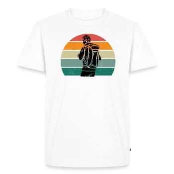 Hikers Hiker Mountains Mountain Valley Valleys Hiking - Men's Premium Organic T-Shirt - white - Front - Nico (187cm)