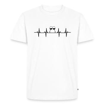 wines wine drinker wine drinker wine lover wine - Men's Premium Organic T-Shirt - white - Front - Nico (187cm)