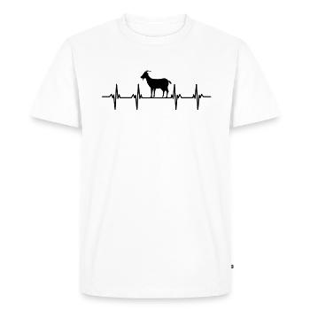 goat moaning goat goat - Men's Premium Organic T-Shirt - white - Front - Nico (187cm)
