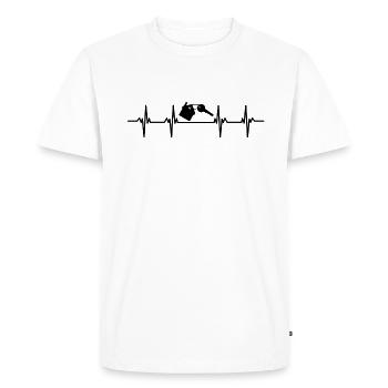 Home Famille Appartement Appartement Maison familiale - T-shirt Premium bio Homme - blanc - Devant - Nico (187cm)