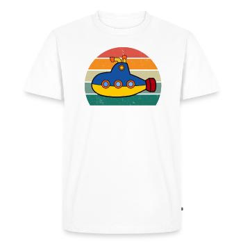 U-boater submariner submariner sous-marin - T-shirt Premium bio Homme - blanc - Devant - Nico (187cm)