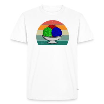 knitting knitter seamstressin sewing sewing needle - Men's Premium Organic T-Shirt - white - Front - Nico (187cm)