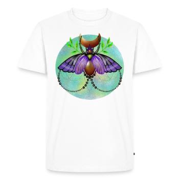 scarabée - T-shirt Premium bio Homme - blanc - Devant - Nico (187cm)