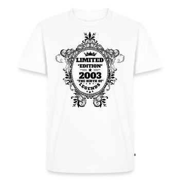 2003 - Men's Premium Organic T-Shirt - white - Front - Nico (187cm)