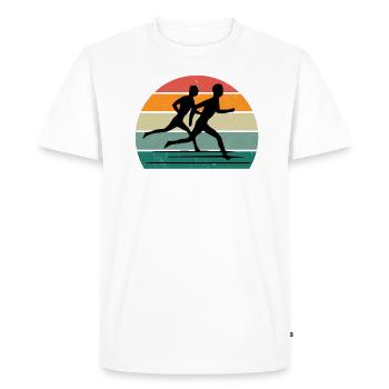 Race Runner Runner Renner Renner Jogging - Men's Premium Organic T-Shirt - white - Front - Nico (187cm)