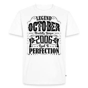 October 2006. October 2006 Birthday Gift. - Men's Premium Organic T-Shirt - white - Front - Nico (187cm)