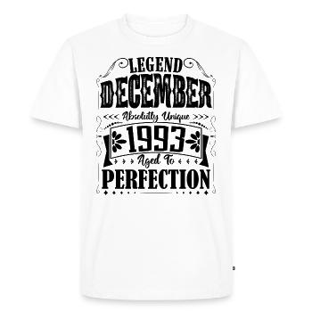 Décembre 1993. Cadeau d'Anniversaire decembre 1993 - T-shirt Premium bio Homme - blanc - Devant - Nico (187cm)