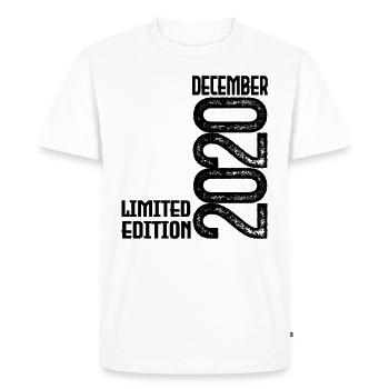 December 2020 Birthday Gift. December 2020. - Men's Premium Organic T-Shirt - white - Front - Nico (187cm)