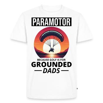 Paramotor Pilot Paramotoring Powered Paraglider - Men's Premium Organic T-Shirt - white - Front - Nico (187cm)