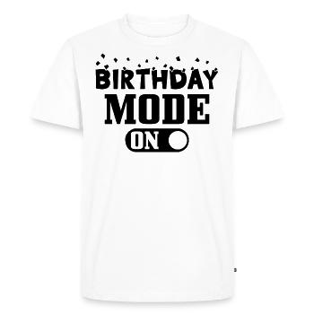 Mode Anniversaire sur Mode Anniversaire sur - T-shirt Premium bio Homme - blanc - Devant - Nico (187cm)