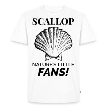 Scallop Seashells Collector Beachcomber Shellfish - Men's Premium Organic T-Shirt - white - Front - Nico (187cm)