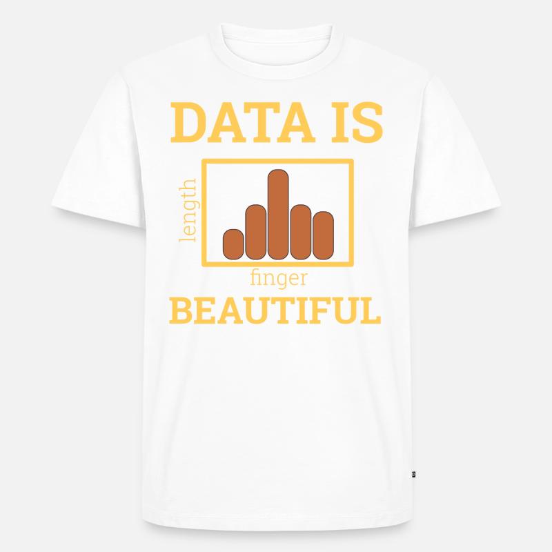 "Data Is Beautiful" | Data Scientist - Männer Premium Bio T-Shirt - undefined