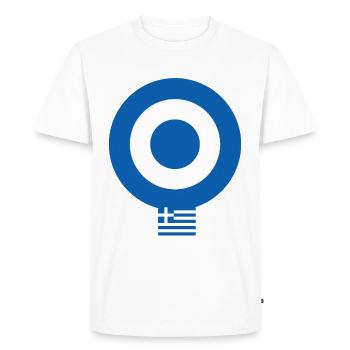 Grèce - T-shirt Premium bio Homme - blanc - Devant - Nico (187cm)