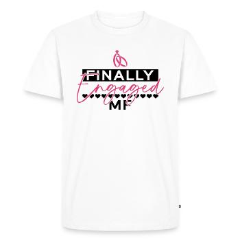 Enfin fiancés - enterrement de vie de jeune fille - T-shirt Premium bio Homme - blanc - Devant - Nico (187cm)