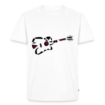 Guitare E Guitare Occidentale 4 - T-shirt Premium bio Homme - blanc - Devant - Nico (187cm)