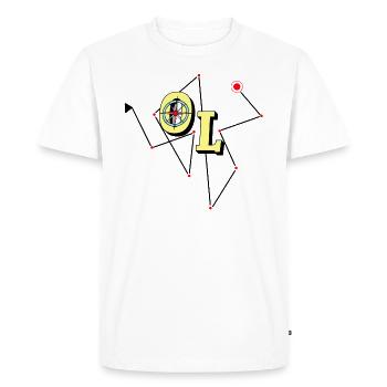 OL, orienteering - Men's Premium Organic T-Shirt - white - Front - Nico (187cm)